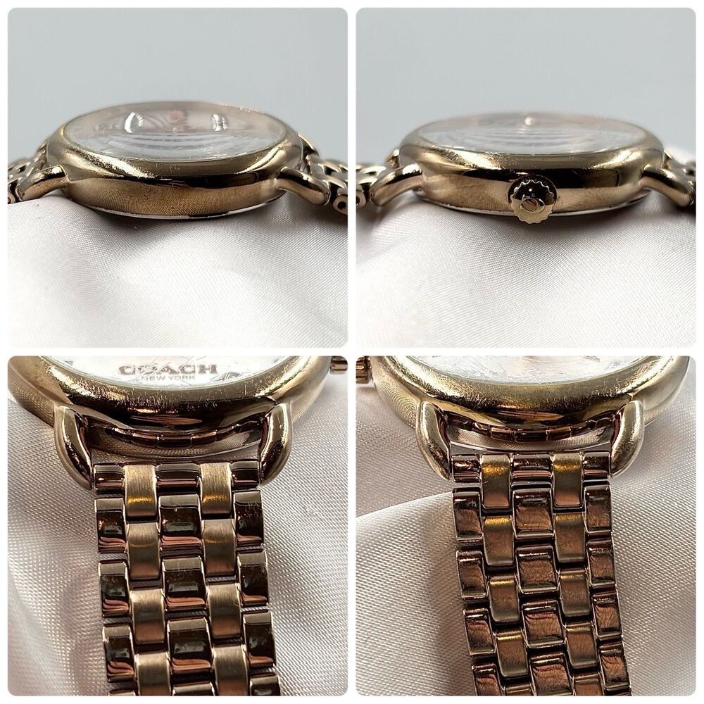 Coach Tea Rose Floral Dial Rose Gold Watch 36mm - Picture 3 of 9